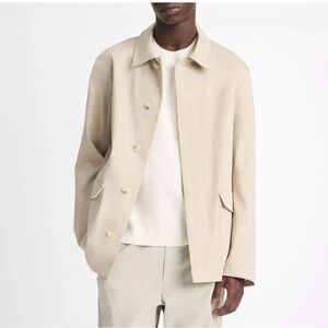 Vince Men's Short Cotton Mac Coat